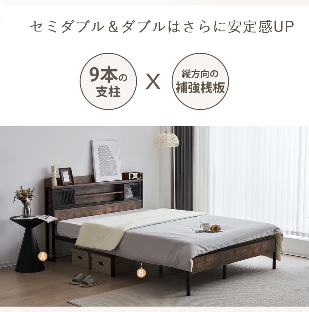 Amazon｜オーエスジェイ(OSJ) ロフトベッド パイプベッド シングル 木